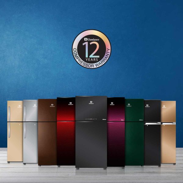 Dawlance 9191WB Chrome+ Refrigerator Hairline Golden