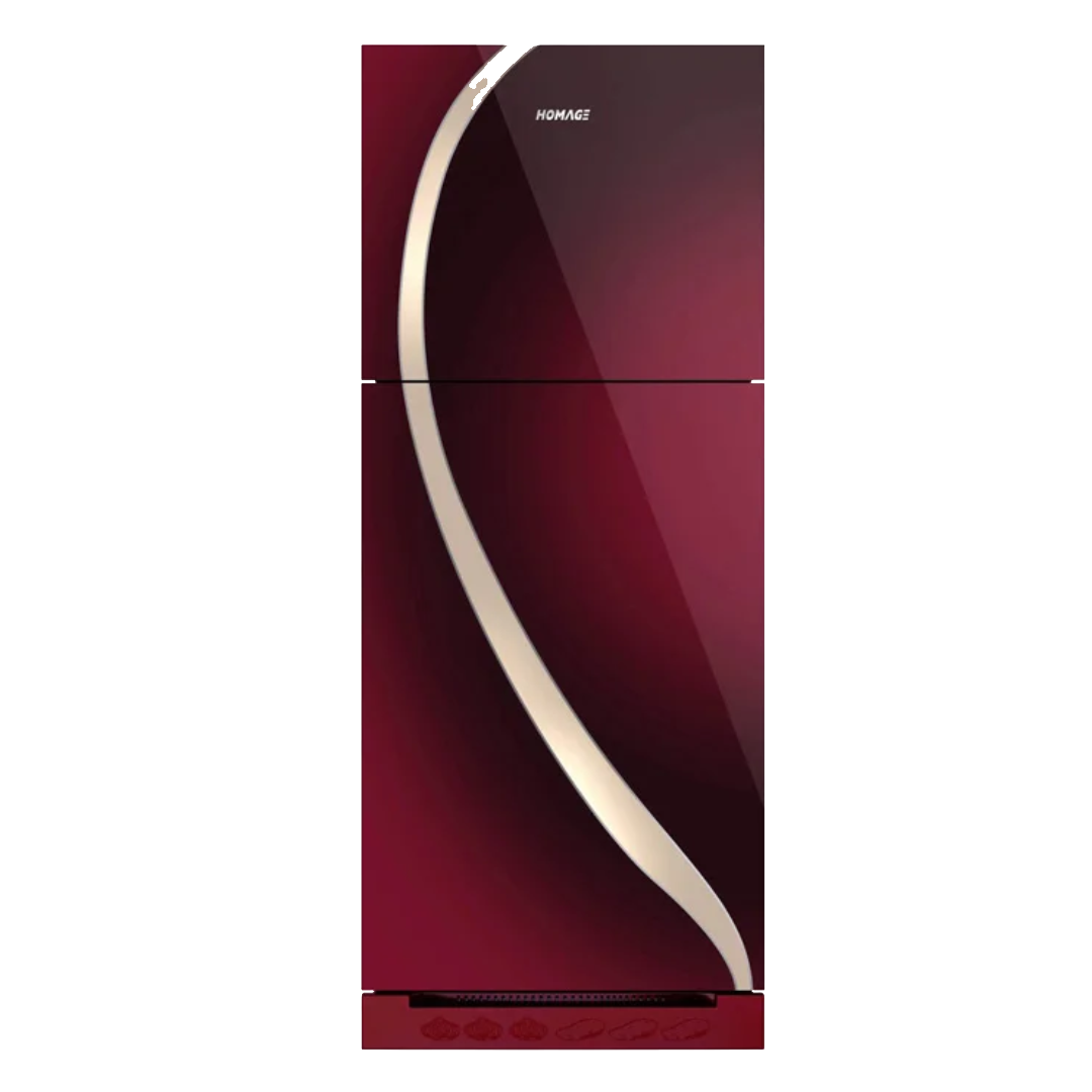 Homage HRF-47662 GD Double Door Refrigerator Maroon